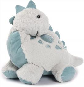 img 2 attached to 15" TCBunny Baby Dinosaur Plush Toy For Bedtime - Stephan The Grey Stegosaurus