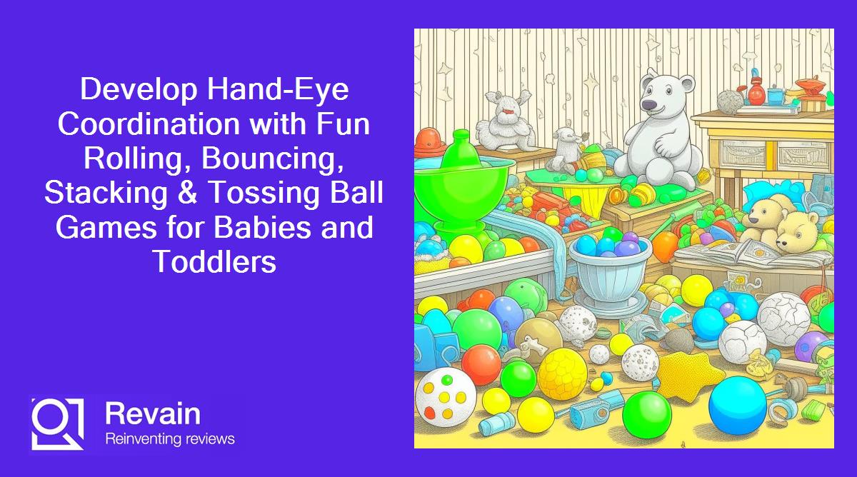 Develop Hand-Eye Coordination with Fun Rolling, Bouncing, Stacking & Tossing Ball Games for Babies and Toddlers