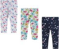 👖 versatile and stylish: bear mall 3 pack capris leggings for girls' clothing logo