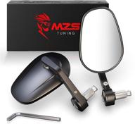 🔍 mzs bar end mirrors - durable aluminum alloy motorcycle rear view mirror for various bikes логотип