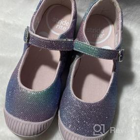 img 8 attached to 👟 Rose Gold Toddler Shoes for Girls - Size 8.5, Flats Included