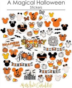 img 1 attached to Disney Halloween Scrapbooking Card Making Crafting Kit - 20 Double-Sided 12X12 Papers With 39 Designs & 1 8X12 Sticker Sheet By Miss Kate Cuttables