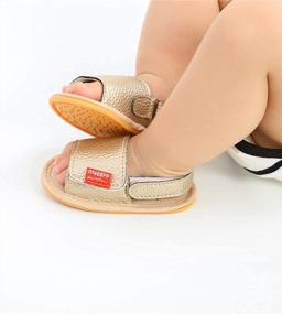 img 3 attached to Summer Ready: Soft Non-Slip Baby Sandals For Boys And Girls - Perfect For First Walkers!