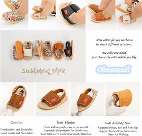 img 2 attached to Summer Ready: Soft Non-Slip Baby Sandals For Boys And Girls - Perfect For First Walkers!