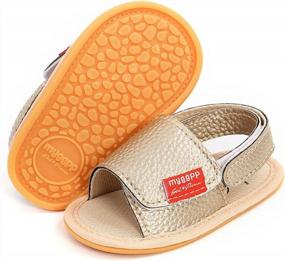 img 1 attached to Summer Ready: Soft Non-Slip Baby Sandals For Boys And Girls - Perfect For First Walkers!