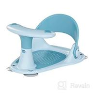 narskido baby bath seat with detachable handle and temperature card - ideal infants bathtub chair for 6-36 months children to sit up and enjoy logo