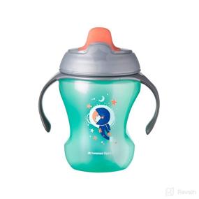 img 2 attached to Tommee Tippee Infant Trainer Sippee Cup with Removable Handles, Boy - 7+ months, 3pk: Superior Training Sippy Cup for Toddlers