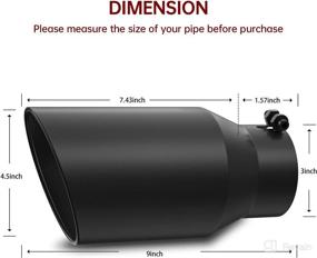 img 3 attached to IFOKA Stainless Univesal Diameter Tailpipe