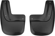 🚗 husky liners mud guards, rear black mud guards - fits 2007-2017 ford expedition el (part #: 57651) - set of 2 pieces logo