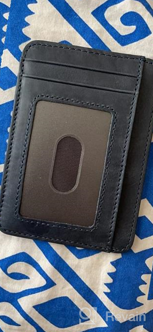 img 1 attached to Stylish Credit Blocking Leather Wallets: Top Men's Accessories for Minimalists review by John Shitifano