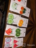 img 1 attached to Fruit-Inspired VEINTI+1 Trendy Statement Acrylic Earrings: Creative, Funny & Lifelike Jewelry for Women/Girls review by Carla Johnson