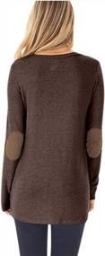 img 1 attached to Stylish And Comfortable: AELSON Women'S Faith Printed Tunic With Faux Suede Accents