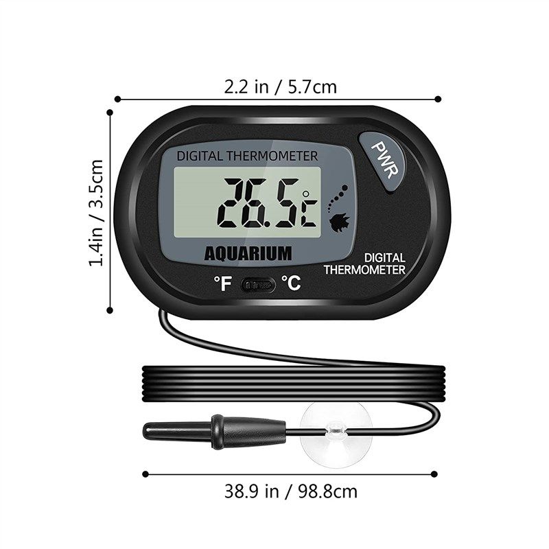  Qooltek Digital LCD Thermometer Temperature Gauge