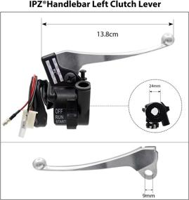 img 2 attached to 🏍️ Yamaha PW-50 Motorcycle Dirt Bike 1PZ P50-L01 Left Right Side Brake Throttle Housing Handle Grips Lever Assembly Replacement for Pee Wee Peewee