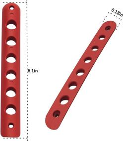 img 1 attached to Aluminum Red Grab Handle Cover Trim for Jeep Wrangler JK JKU Liberty Sahara & Unlimited 4-Doors 2007-2018 - Exterior Handles Pull Decoration (5PCS)