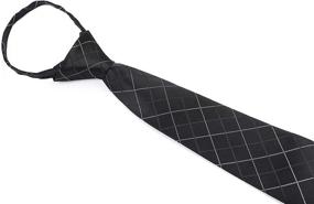 img 1 attached to 👔 Men's Accessories for Ties, Cummerbunds & Pocket Squares - Convenient Black & White Zipper Included