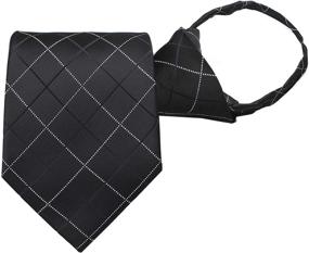 img 2 attached to 👔 Men's Accessories for Ties, Cummerbunds & Pocket Squares - Convenient Black & White Zipper Included