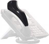 black phone shoulder rest for landline telephones - softalk ii accessory (00801m) logo