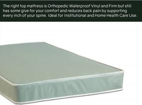 img 2 attached to Twin Size Waterproof Innerspring Mattress With Double-Sided Tight Top And Fully Assembled Wood Boxspring/Foundation Set - Nutan 8-Inch Firm