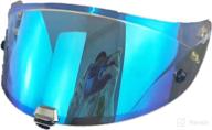 hj-26 shield visor suitable for rpha-11 rpha-70 helmet (light revo blue) logo