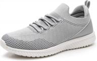 experience comfort and style with akk walking shoes for women - lightweight slip-on sneakers with memory foam logo