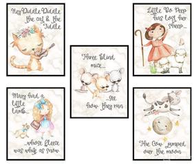 img 4 attached to Nursery Rhyme Shower Decor Prints Nursery