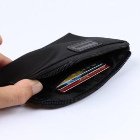 img 1 attached to Стильный зеленый нейлоновый кошелек для монет с держателем для карт для женщин - SMARTHAIR YS004 Change Wallet Pouch