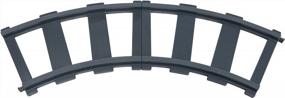 img 1 attached to Rollplay Steam Train Curved Tracks Expansion Pack For Electric Train Ride On Toy Featuring Four Curved Track Pieces For Maximum Indoor Thrills, Gray