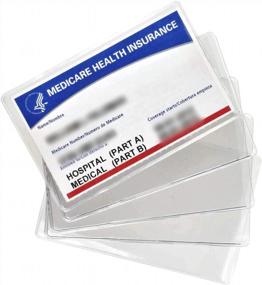 img 3 attached to Protect Your New Medicare Card With 5 Clear 6Mil Holder Sleeves