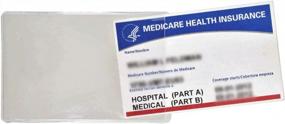 img 2 attached to Protect Your New Medicare Card With 5 Clear 6Mil Holder Sleeves