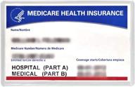 protect your new medicare card with 5 clear 6mil holder sleeves логотип
