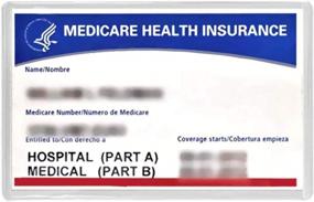 img 4 attached to Protect Your New Medicare Card With 5 Clear 6Mil Holder Sleeves