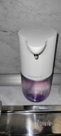 img 2 attached to Simpleway Automatic Induction Washing machine ZDXSJ02XW sensor foam soap dispenser, white/purple review by Adam Szczelewski ᠌