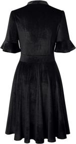 img 3 attached to 👗 Stylish Women's Black Plaid Flare Dresses: Shop Women's Clothing at Dresses