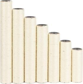 img 4 attached to 🐾 High-quality Cat Scratching Post Replacement Sisal Pole (7.87in~19.69in) for Kittens and Cat Tree Tower - M8 M10 ECCIBOUN 20cm~50cm