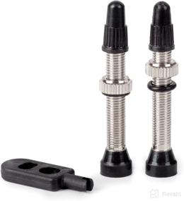 img 4 attached to 🔧 40mm Presta Tubeless Valve Stem - Pair for Enhanced SEO