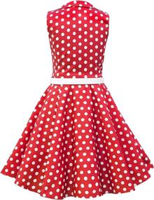 img 3 attached to BlackButterfly Vintage Polka 🦋 Dot Girls' Dress - Holly Collection