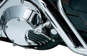 img 2 attached to 🏍️ Chrome Motorcycle Foot Control: ISO Wing Mini Board Floorboards with Male Mount Adapters - Kuryakyn 4450, 1 Pair