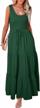 flowy maxi dress for women - sleeveless casual beachwear with scoop neck and loose fit - perfect sundress for summer by blencot logo