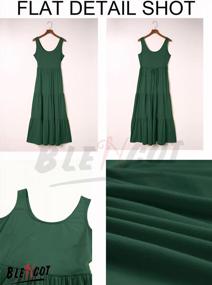 img 1 attached to Flowy Maxi Dress For Women - Sleeveless Casual Beachwear With Scoop Neck And Loose Fit - Perfect Sundress For Summer By BLENCOT