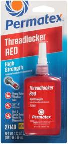 img 1 attached to 🔴 Permatex 27140-6PK High Strength Threadlocker Red, 36 ml (Bundle of 6)