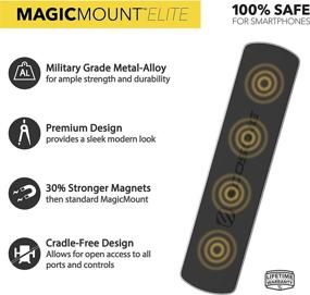 img 3 attached to 📱 SCOSCHE MEBSG MagicMount Elite: Magnetic Surface Mount for Smartphones & Metallic Items – Space Gray