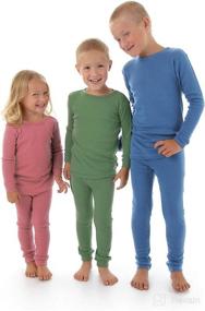 img 1 attached to 🌡️ Cozy and Safe: Pure Merino Wool Kids Thermal Underwear Pajama Set for Optimal Warmth and Comfort, Ideal Natural & Organic Base Layer Long John, Perfect for Toddlers and Infants