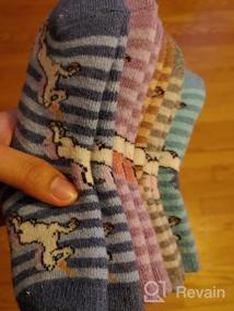 img 8 attached to Уютные зимние теплые шерстяные носки для детей и малышей - набор из 6 штук