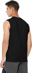 img 2 attached to Men'S Sleeveless Athletic Running Gym Tank Top Quick Dry Workout Swim Shirt Big And Tall By DEMOZU