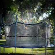 39ft outdoor trampoline sprinkler for kids - summer water games yard toys, backyard water park fun for boys girls by jasonwell (black) logo