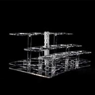 acrylic lightsaber stand tabletop display holder - holds 14 lightsabers (clear) logo