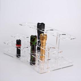 img 1 attached to Acrylic Lightsaber Stand Tabletop Display Holder - Holds 14 Lightsabers (Clear)