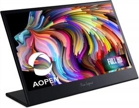 img 4 attached to 🖥️ AOPEN 16PM6Q Bmiux 15.6" Portable Full HD Monitor, 1920x1080 Resolution, 60Hz Refresh Rate, IPS Panel