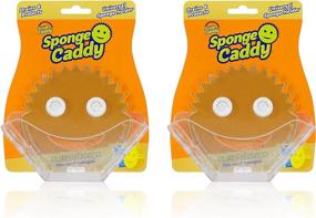 img 4 attached to Scrub Daddy Sponge Holder - Ultimate Sink Organizer for Kitchen and Bathroom - Self Draining, Easy to Clean Dishwasher Safe - 2 pack